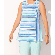 Escape by Habitat Sleeveless Keyhole Back Tank Top 10002 - Robin Boutique-Boutique 