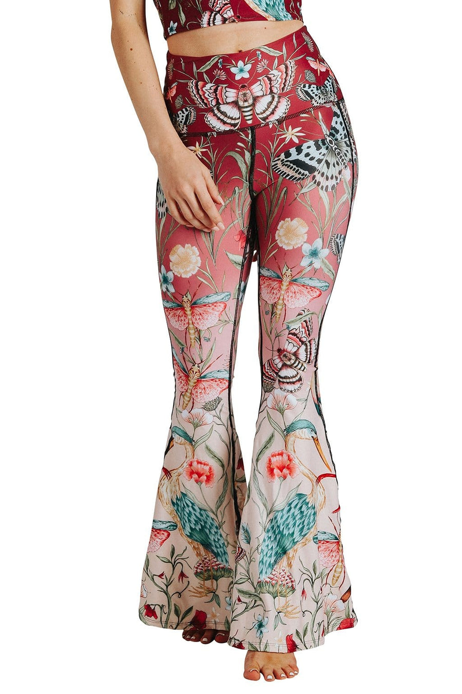 Printed Bell Bottoms by Yoga Democracy