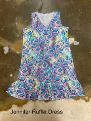 Beachtime Jennifer Ruffle Dress CPX4546P - Robin Boutique-Boutique 