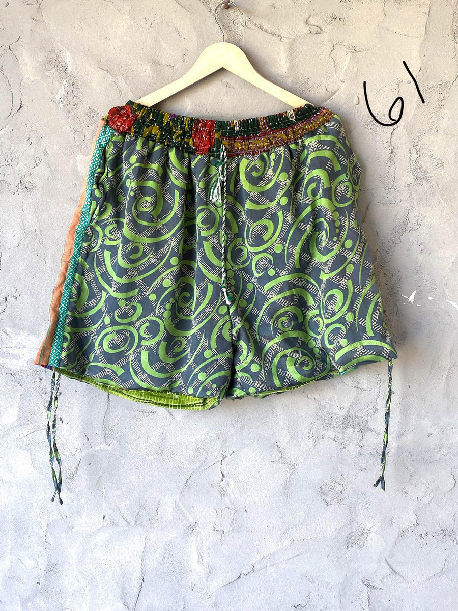 Silk Butterfly Shorts by Kantha Bae One Size - Robin Boutique-Boutique 