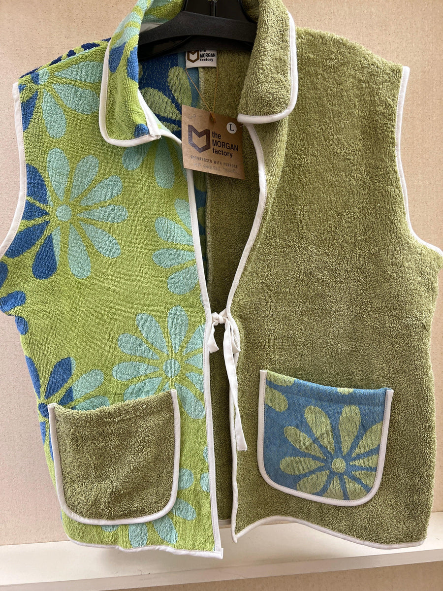 Towel Top Vest by the Morgan Factory One-Of Upcycled - Robin Boutique-Boutique 