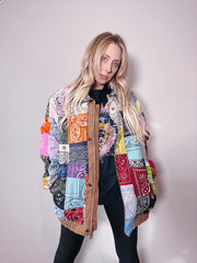 Bandana Patchwork Jacket by the Morgan Factory - Robin Boutique-Boutique 