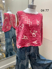 Kantha In Bloom Crop Tank by Kantha Bae - Robin Boutique-Boutique 