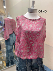 Silk In Bloom Crop Tank by Kantha Bae - Robin Boutique-Boutique 