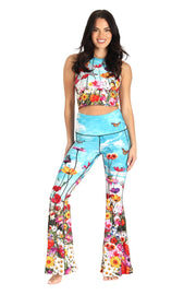Printed Bell Bottoms by Yoga Democracy