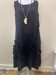 The PaperLace Spiral Roses Sleeveless Dress PVS-723D - Robin Boutique-Boutique 