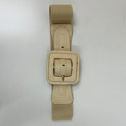 Basic Wide Elastic Belt with Self color Buckle 6058 - Robin Boutique-Boutique 