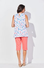 Escape by Habitat Sleeveless Keyhole Back Tank Top 10002 - Robin Boutique-Boutique 