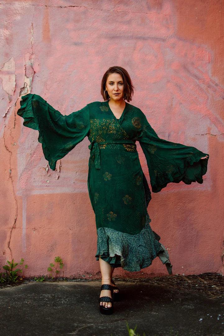 Flourish Wrap Dress by Kantha Bae - Robin Boutique-Boutique 