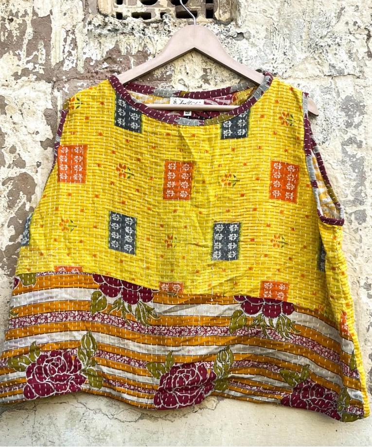 Kantha In Bloom Crop Tank by Kantha Bae - Robin Boutique-Boutique 