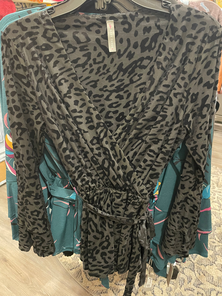 Last Tango Long Sleeve Top with Belted Waist - Robin Boutique-Boutique 