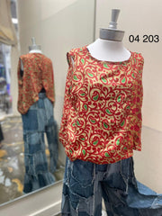 Silk In Bloom Crop Tank by Kantha Bae - Robin Boutique-Boutique 