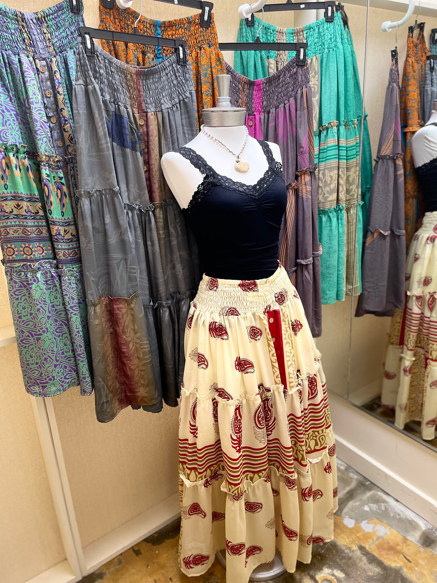 Monarch Maxi Skirt by Kantha Bae One Size - Robin Boutique-Boutique 