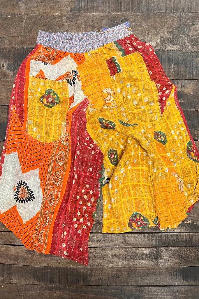 Kantha Sunrise Crop Pants - Robin Boutique-Boutique 