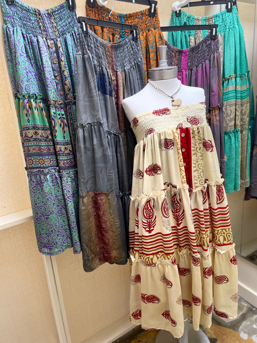 Monarch Maxi Skirt by Kantha Bae One Size - Robin Boutique-Boutique 