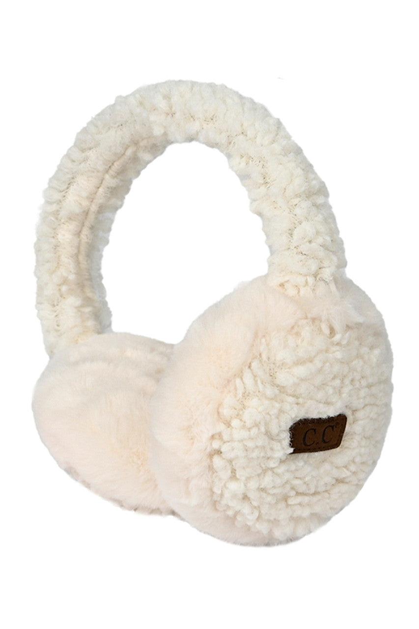 C.C FAUX FUR SHERPA EARMUFFS-EM-3667 - Robin Boutique-Boutique 
