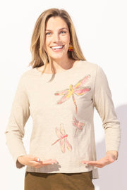 Destination Cotton Boxy Tee in Dragonflies by Escape