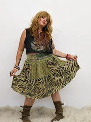 Pareo Kantha Meadow Skirt #018 by Kantha Bae