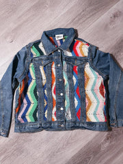 Crochet Denim Jacket by the Morgan Factory - Robin Boutique-Boutique 