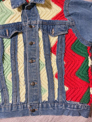 Crochet Denim Jacket by the Morgan Factory - Robin Boutique-Boutique 