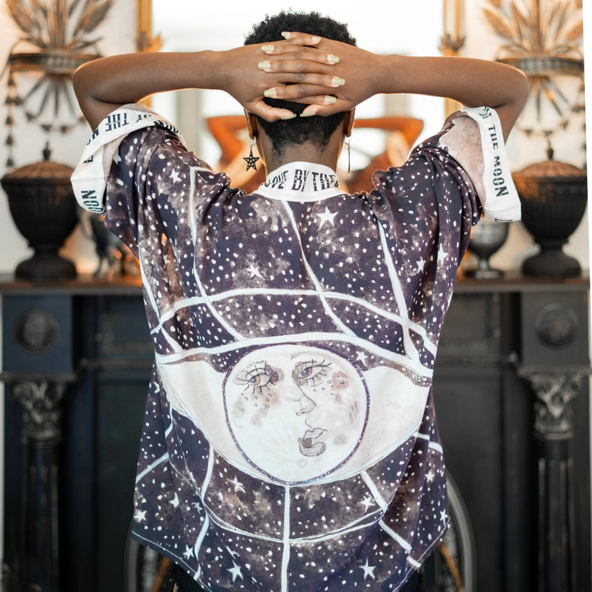 Love By The Moon Cropped Kimono by Market Of Stars