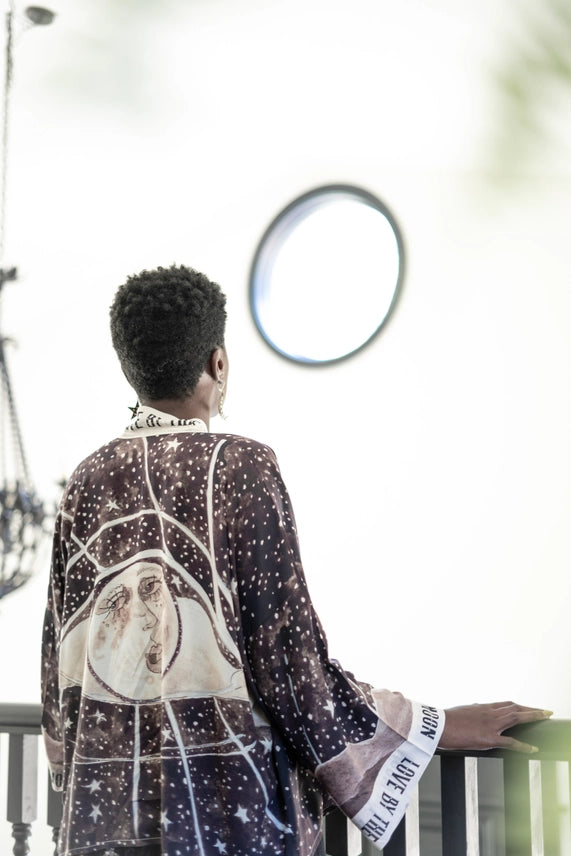 Love By The Moon Cropped Kimono by Market Of Stars