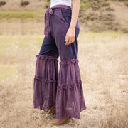 Boho Mixed Media Tassel Pants by Young Threads