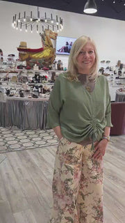 Wide Leg Flower Pants by Davi & Dani