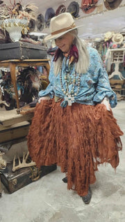 Rust Star Skirt in One Size Robin Boutique