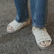 Kelsi Dagger Squish Crochet Raffia Mules Robin Boutique