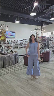 Flax Linen Breeze Flood Pant by Olivia