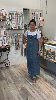 Denim Overall Dress by Davi & Dani
