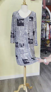 Reversible V-Neck Dress by Cubism