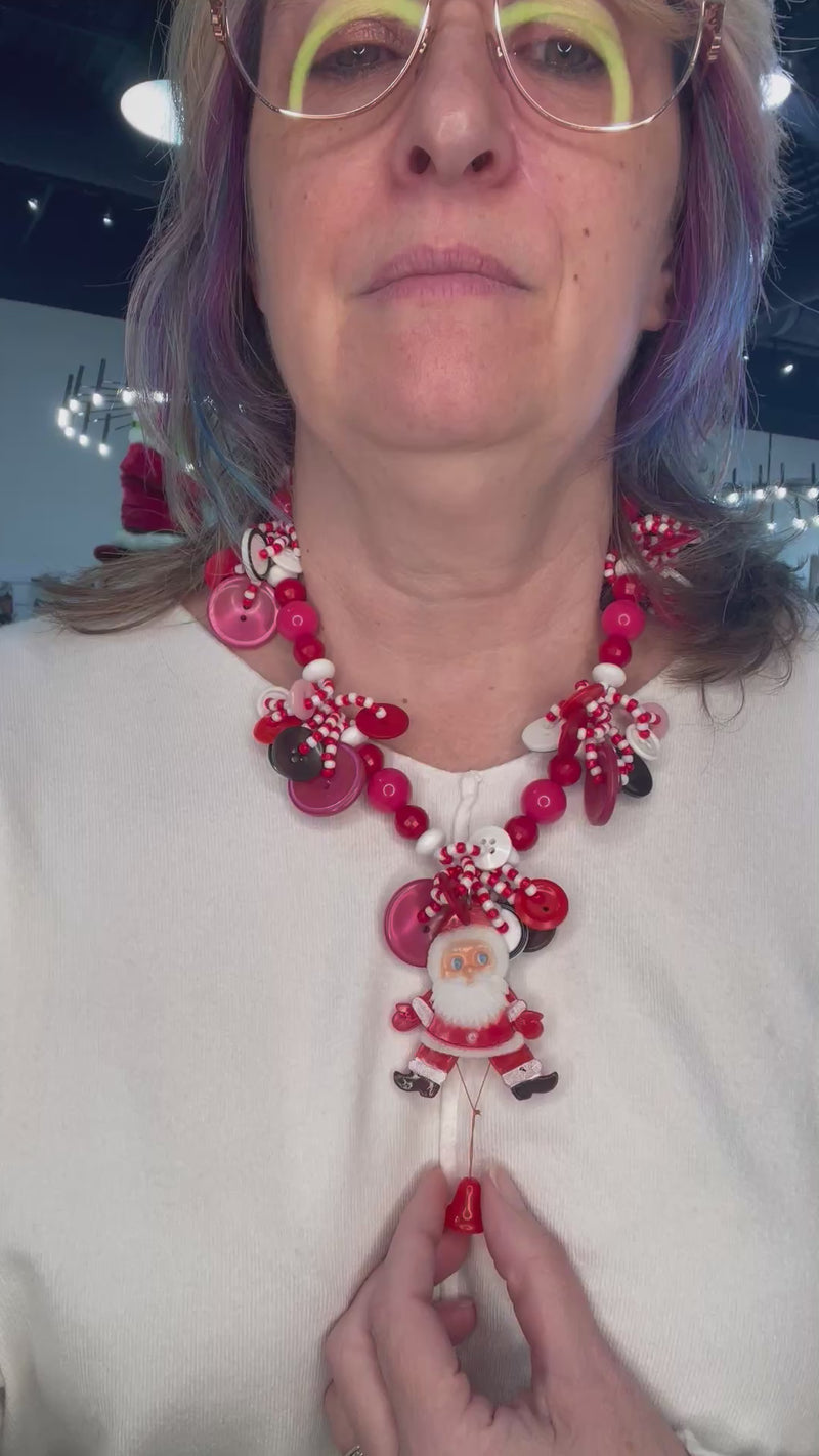 Puppet Santa Necklace by Lori Robin Boutique