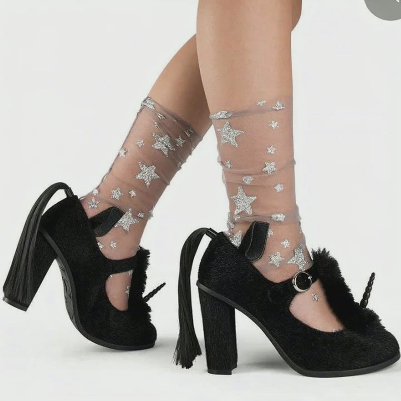 Mesh Star Socks by Hot Chocolate - Robin Bouotique