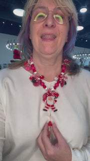 Puppet Santa Necklace by Lori Robin Boutique