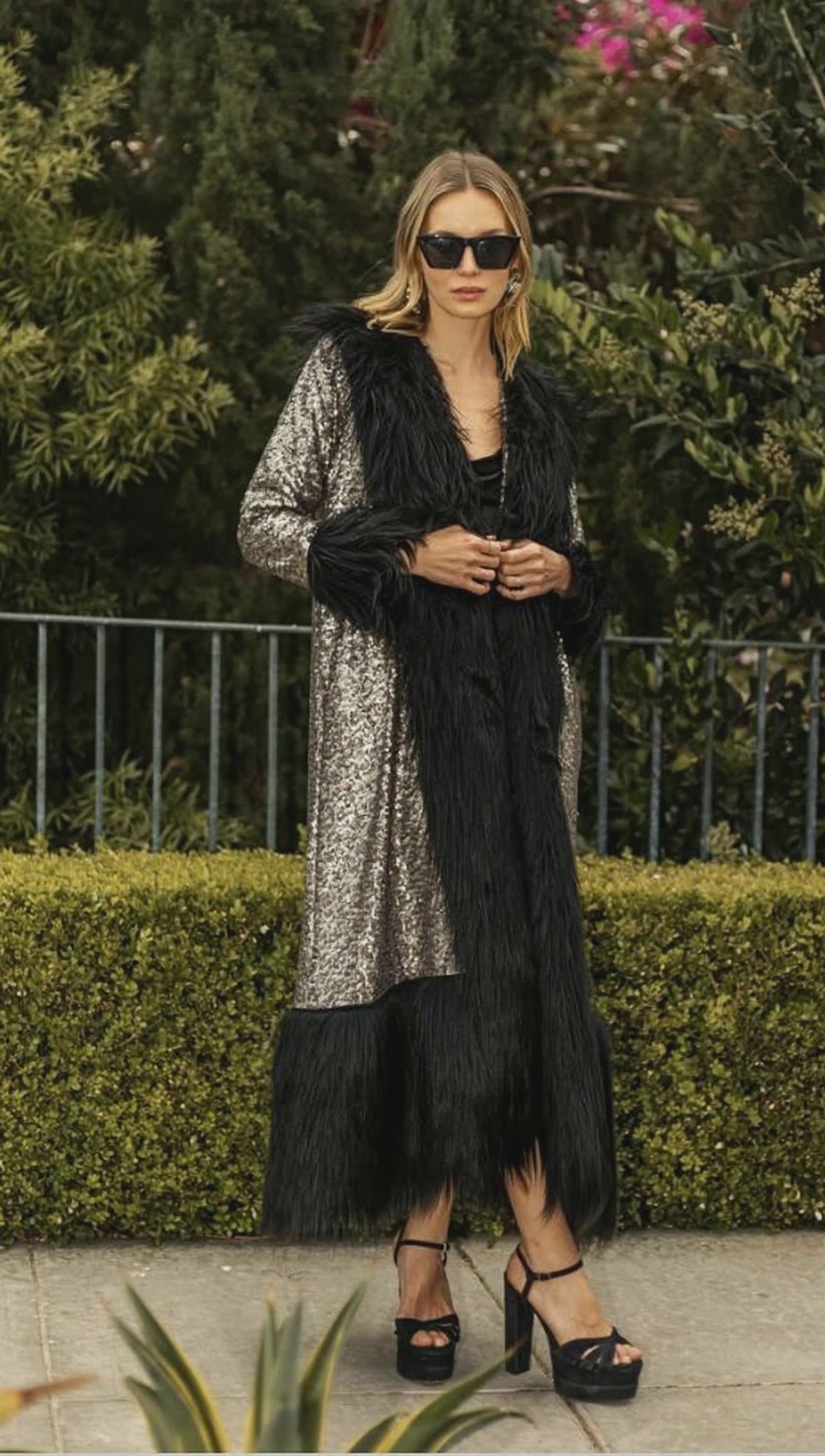 Penny Deluxe Gunmetal Faux Fur Jacket – Robin Boutique