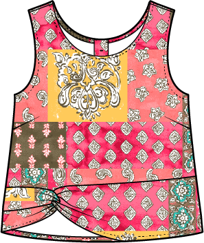 Regatta Button Back Tank by Escape