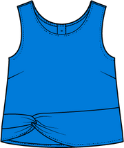 Regatta Button Back Tank by Escape