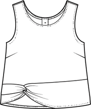 Regatta Button Back Tank by Escape