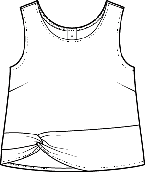 Regatta Button Back Tank by Escape