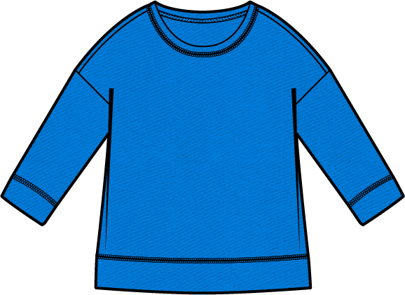 Cool Breeze Sundown Loopy Terry Pullover by Escape