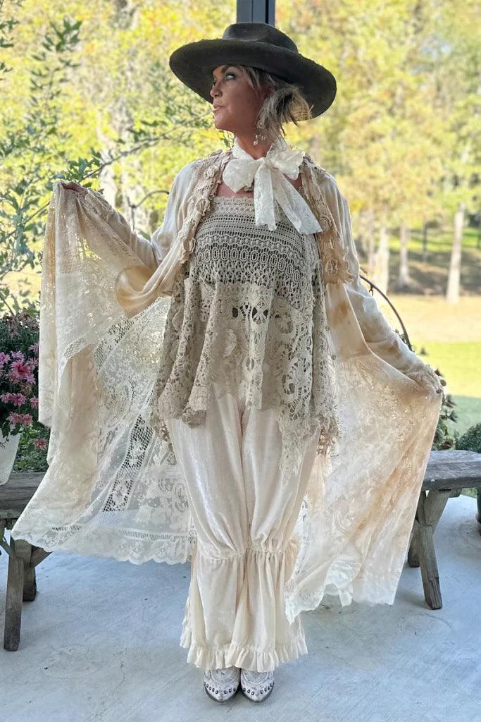 Ruffle It Up Velvet Pant by Jaded Gypsy - Robin Boutique-Boutique 