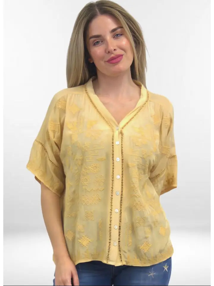 Sara Blouse by Caite & Kyla