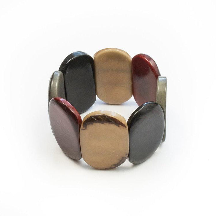 Additional view of Carved Natural Ivory Bracelet by Tagua from Robin Boutique.