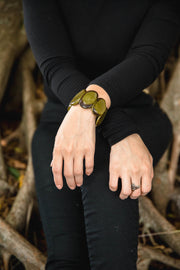 Carved Natural Ivory Bracelet by Tagua from Robin Boutique.