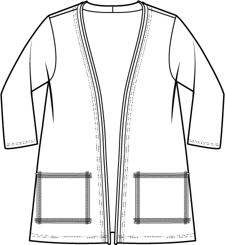 Cotton Open Front Cardigan by Escape by Habitat