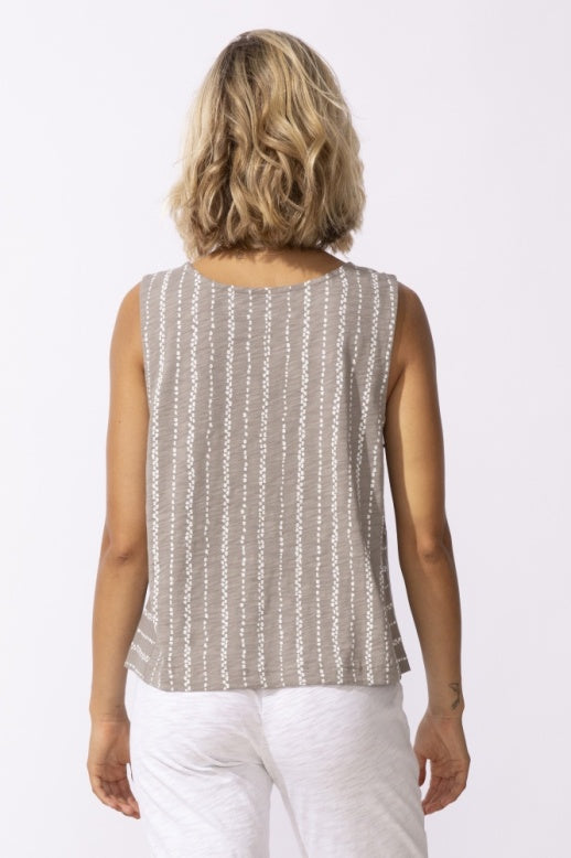 Driftwood Stripe Harborside Tank by Escape