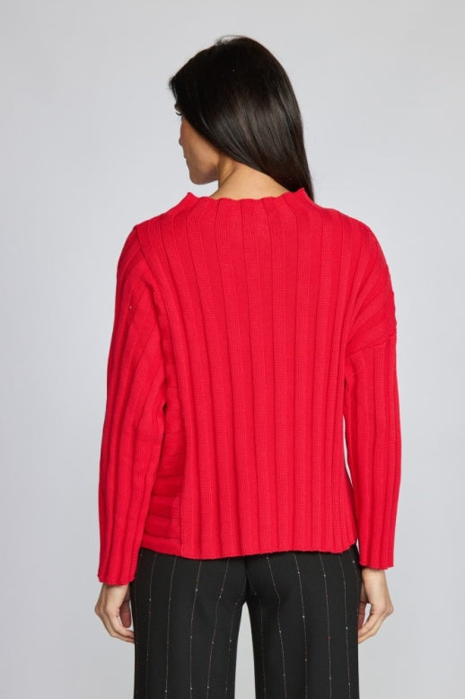Statement Rib Pocket Pullover by Olivia