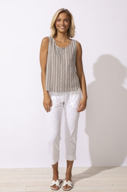Driftwood Stripe Harborside Tank by Escape